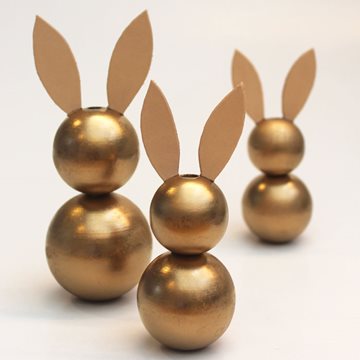 Kaniner i gull